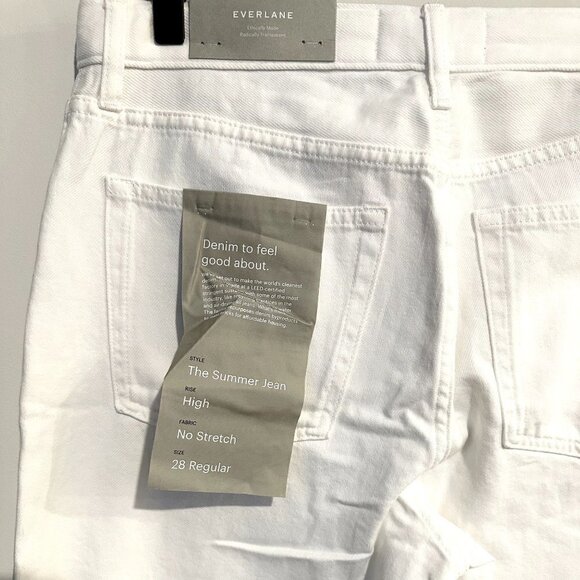 NWT Everlane The Summer Jean in Bone - Size 28 - Picture 5 of 8